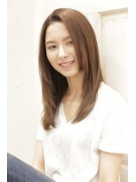 ネオリーブエクラ 上野御徒町店(Neolive eclat)&nbsp;ナチュラルストレート　アースカラー　レイヤーカット