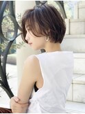ショート/ボブ【外ハネボブ/アッシュブラウン/ネオウルフ】