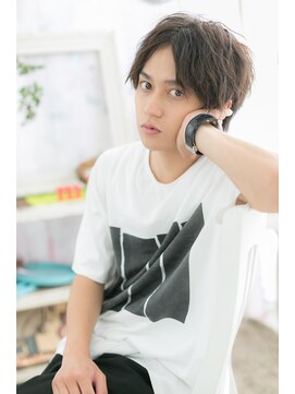 ミック 日暮里店(miq) センターパートの無造作ショートb