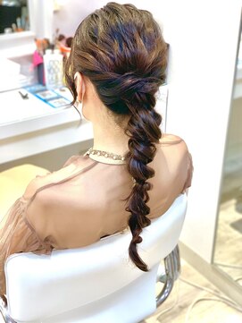 ベストシーン 新浦安店(Best Scene) 編みおろしスタイル　【結婚式】【ヘアセット】【トレンド】