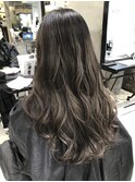 根元ブルーブラックハイコントラストバレイヤージュA21-0928