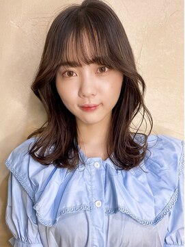 アリスバイアフロート 自由が丘(ALICe by AFLOAT) 鎖骨ミディアム/くびれヘア/ダークグレージュ