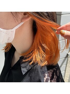 アッシュ 高津店(Ash) 【インナーカラー】ビタミンオレンジ