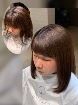 ダブルオーバイオーバーレイ 武蔵新城(w/o by Overlay) 自然に仕上がる縮毛矯正【施術例】〔武蔵新城〕〔縮毛矯正〕