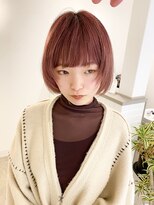 テトヘアー(teto hair)&nbsp;フェイスレイヤーボブ　ピンクベージュ