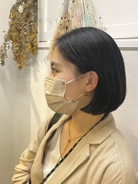 ジル ヘアデザイン ナンバ(JILL Hair Design NAMBA) たぷっとbob*/韓国ヘア/タッセルカット/切りっぱなし