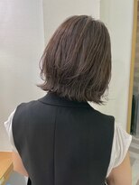 ロンドポレール 北千住(Lond polaire)&nbsp;【航治郎】外ハネボブ/セクションカラー/ペールベージュ