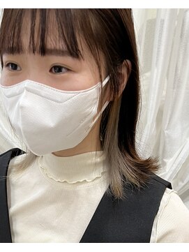 ヘアー カフェ コトノハ(hair cafe kotonoha) 【コトノハ】インナーカラー　シアーグレージュグレーベージュ