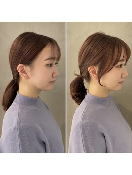イミ(imi) グレージュカラー/韓国風レイヤー/小顔カット/韓国風パーマ