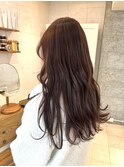 ブリーチなし艶カラー！ピンクブラウン