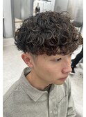 波巻きパーマ