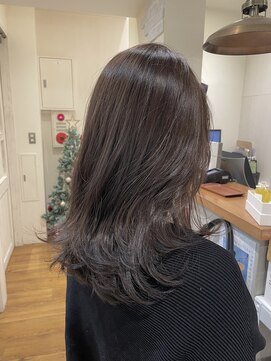 シーループユナイテッドアトリエ(C-LOOP UNITED ATELIER) ロングレイヤー×透明感グレージュ【大園】