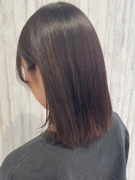 アンジュ 篠ノ井店(ange) 20代30代40代深みレッドブラウンカラー