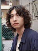 メンズミディアムパーマ メンズヘア BANTO 神田