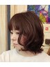 前髪・縮毛矯正【一浴式】+デザインカットで前髪を自然に柔らかくツヤサラに