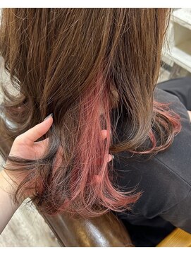 ヘアーパッション(Hair Passion) インナーカラー　チェリーレッド