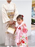 3歳七五三着付け