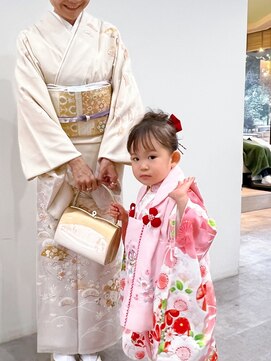 ジラ ヘアアンドメイク(girra HAIR&MAKE) 3歳七五三着付け
