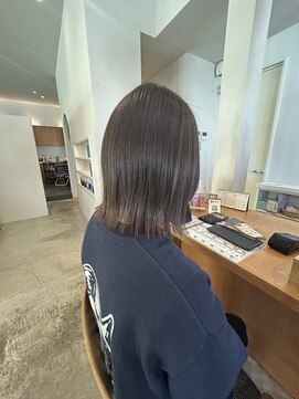 カノエ 山口小郡店(canoe) 外ハネ×ベージュカラー