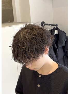 エッジ(EDGE) 大分メンズ刈り上げマッシュ波巻きスパイラルパーマスタイル