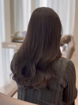 ソヨン 栄2号店(SOYON) 《トレンドカラー/ツヤ感カラー》スモーキーブラウン/髪質改善