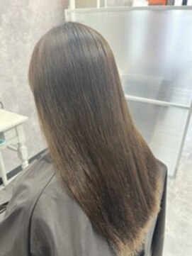 超自然派縮毛矯正で艶髪に♪