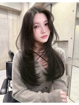 サイン 表参道(SIGN) 20代30代お洒落♪レイヤーカット韓国ヘアーグレージュカラー