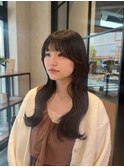 大きめウェーブ巻き