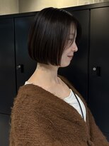 ラトリエ(L'Atelier)&nbsp;切りっぱなしボブ/黒髪ボブ/前髪あり/酸性ストレート