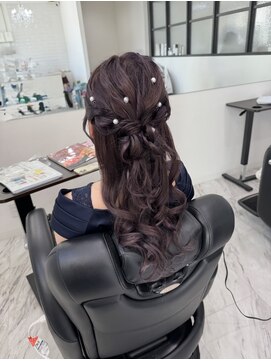 クロス ツー(COROSS2) ハーフアップ/へアセット/お呼ばれヘア/結婚式ヘア