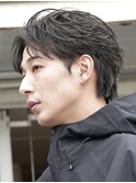 原宿フェザーパーマ毛流れニュアンスルーズパーマセンターパート