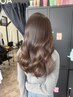 ライトニングダブルカラーで叶える透明感カラー+カット+美髪トリートメント