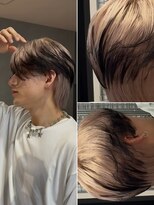 オメガ 渋谷(OMG)&nbsp;エンドカラー　ミルクティー×ブラック