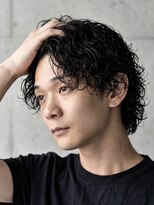 ヘッドストック 大和八木店(HEAD STOCK) サーフカールシャドウパーマニュアンスパーマセンターパート眉毛