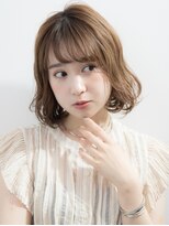 ゲーム 原宿店(GAME)&nbsp;シアベージュ × パーマ風ゆるウェーブ