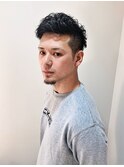 ツーブロック×パーマ