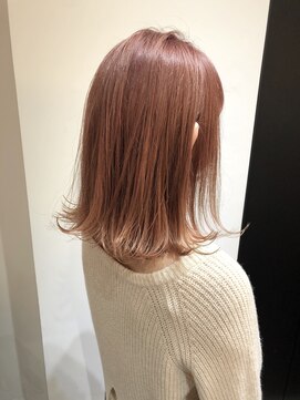 サロンドミルク 溝の口店(salon de MiLK) 透明感が可愛いピンクベージュスタイル