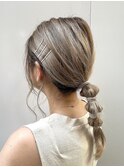 20代,30代,40代似合う小顔ヘアアレンジ/二次会ブライダル花嫁