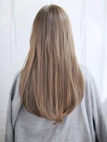 ヘアメイク ナル(hair make nalu)&nbsp;かきあげナチュラルストレートスタイル