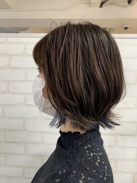 クラッチバイシオンアグリゲイト(CLUTCH by Zi-on aggregate) インディゴブルーでおしゃれカラー♪×タッセルボブ