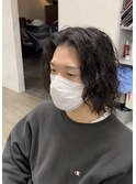メンズ/ミディアム/ツイスパ/ロン毛/¥10780