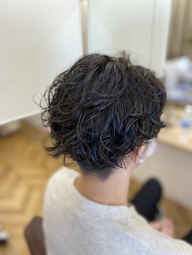 ボブソラ(BOB SORA) センターパート　パーマ