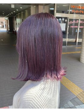 ブランシェ JR勝川駅南口店(BRANCHE) 【branche大前】ラベンダーピンク×切りっぱなしボブ
