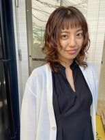 ビファインクーアヴェダ(Be fine coo AVEDA)&nbsp;大人っぽく個性的に☆オン眉ウルフパーマ♪♪