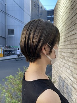 ミント バイ フォルテ(mint by FORTE) 丸みショートボブ×マロングレージュ