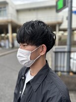 サン 都賀店(san)&nbsp;ベリーショート/ウルフ/アッシュブラック/カルマパーマ/都賀