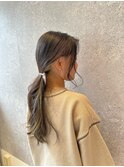 三軒茶屋_レディース_ヘアアレンジ_ヘアセット_ブラウン_小顔
