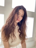 アヴァンス 広島本通店(AVANCE.)&nbsp;コテ巻きパーマ×ロングヘア