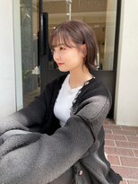 ヘアープレイス ヴィブ(hair place VIVE) 透明感のあるミルクティーグレージュで大人可愛いくびれヘアに