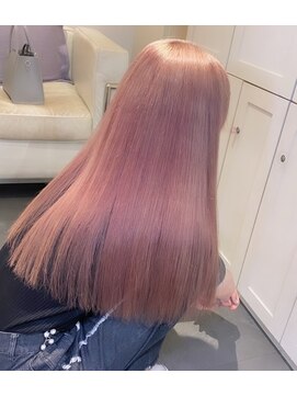 ベレーザ 渋谷(BELEZA) 4939ニュアンスカラーホワイトピンク韓国ヘアミルクティーピンク